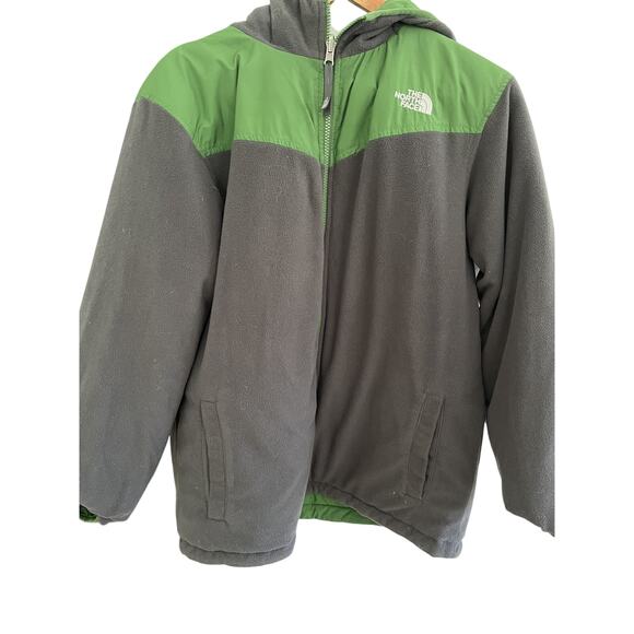 The North Face Mens L Reversible Puffer Jacket Quilted Hood Workwear Gorpcore - Picture 4 of 8